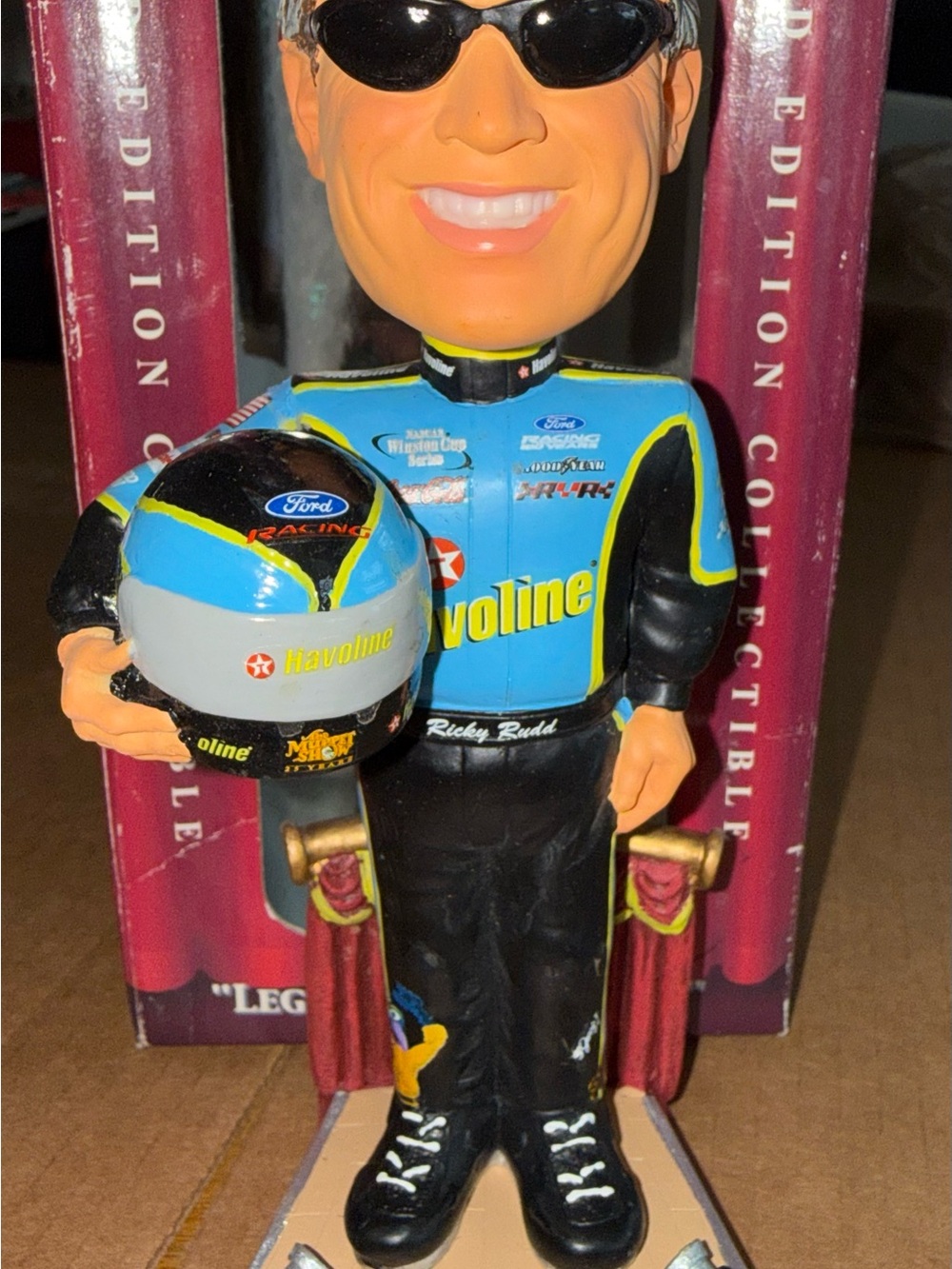 NASCAR Ricky Rudd limited Bobblehead Muppet Ford Vavoline C5